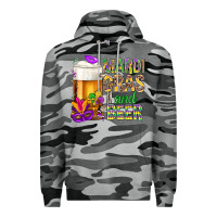 Slate Camo Mardi Gras and beer Premium Hoodie - BundleAndBundleShop