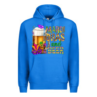 True Royal Mardi Gras and beer Premium Hoodie - BundleAndBundleShop