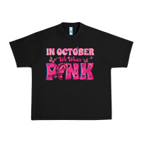 Black In October We Wear Pink Urban Heavy Tee - texasbilliewilder