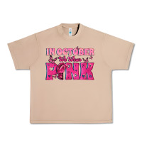 Burro In October We Wear Pink Urban Heavy Tee - texasbilliewilder