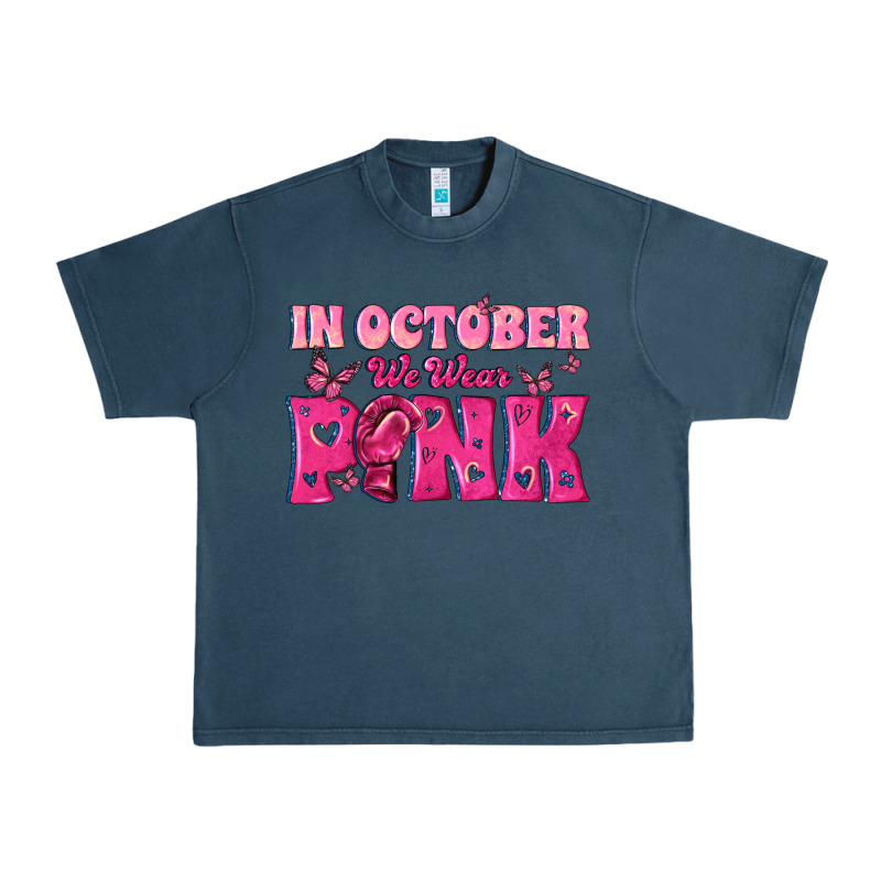 In October We Wear Pink Urban Heavy Tee by texasbilliewilder | Teevron