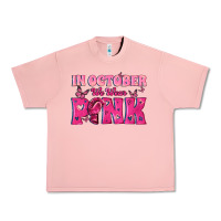 Salmon In October We Wear Pink Urban Heavy Tee - texasbilliewilder