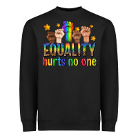 Black equality hurts no one with fists Heavyweight Sweatshirt - texasbilliewilder