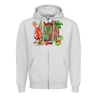 Dove Grey sweet summer time margarita Zipper Hoodie - Jasminsmagicworld