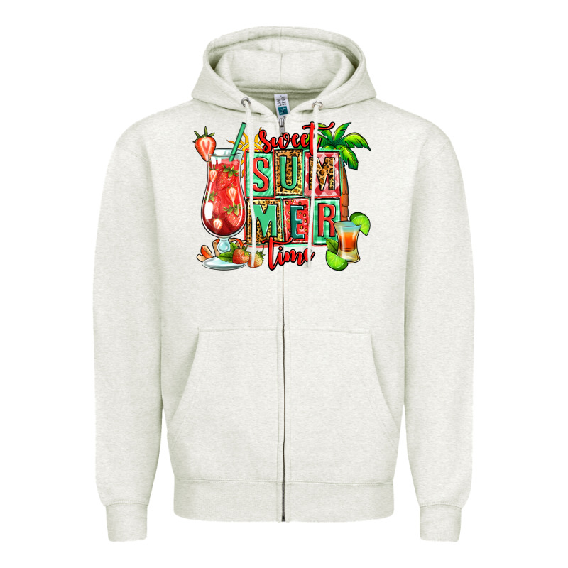 Sweet Summer Time Margarita Zipper Hoodie by Jasminsmagicworld | Teevron