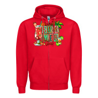 Red sweet summer time margarita Zipper Hoodie - Jasminsmagicworld