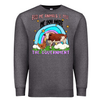 Charcoal Heather buy me animals Premium Sweatshirt - MaliasSmallBusiness