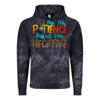 Cloud Black i had my patience tested i'm negative Vintage Hoodie - Zillion Design Studio