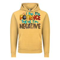 Vintage Mustard i had my patience tested i'm negative Vintage Hoodie - Zillion Design Studio