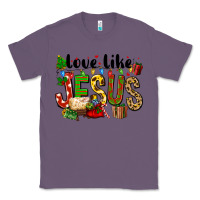 Lavender Christmas love like jesus Classic Tee - FaDigitalArtStudio