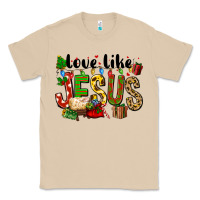Mushroom Christmas love like jesus Classic Tee - FaDigitalArtStudio