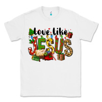 White Christmas love like jesus Classic Tee - FaDigitalArtStudio