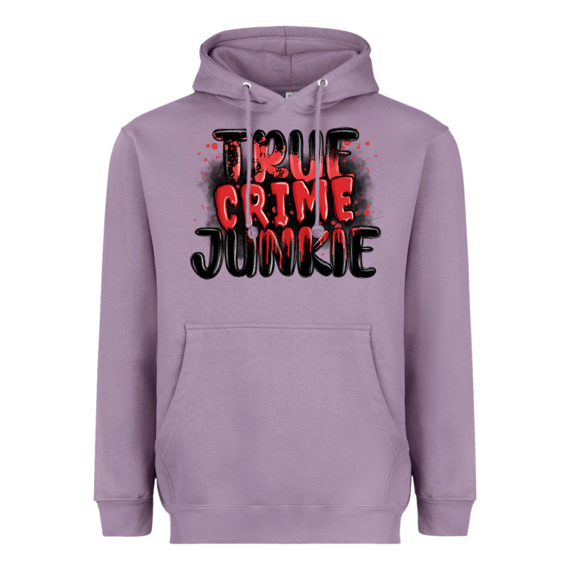 True Crime Junkie Heavyweight Hoodie by MaliasSmallBusiness | Teevron