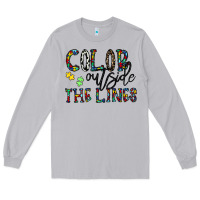 Moon Dust color outside the lines Long Sleeve Tee - CowhideDigitalArt