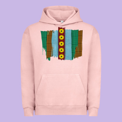 Western Sunflower Farm Life Brush Strokes Urban Hoodie Designed By Bettercallsaul
