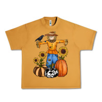 Peanut Butter pumpkin sunflower fall scarecrow Urban Heavy Tee - RanaPortraitStore