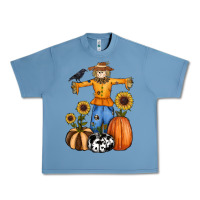 Pebble Blue pumpkin sunflower fall scarecrow Urban Heavy Tee - RanaPortraitStore
