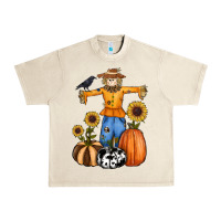 Sandshell pumpkin sunflower fall scarecrow Urban Heavy Tee - RanaPortraitStore