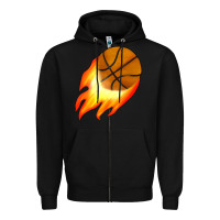 Black basketball Zipper Hoodie - JahusDesignShop