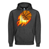 Charcoal Heather basketball Zipper Hoodie - JahusDesignShop