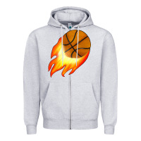 Heather Grey basketball Zipper Hoodie - JahusDesignShop
