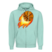 Seafoam basketball Zipper Hoodie - JahusDesignShop