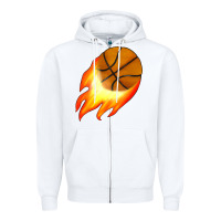White basketball Zipper Hoodie - JahusDesignShop