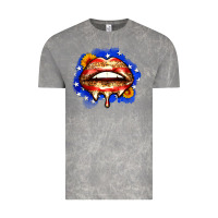 Cloud Rock leopard american flag lips Vintage Tee - Zillion Design Studio