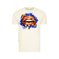 Vintage Arctic leopard american flag lips Vintage Tee - Zillion Design Studio