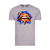 Vintage Zinc leopard american flag lips Vintage Tee - Zillion Design Studio