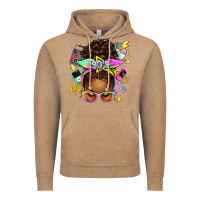 Vintage Coffee 90s afro messy bun Vintage Hoodie - texasbilliewilder