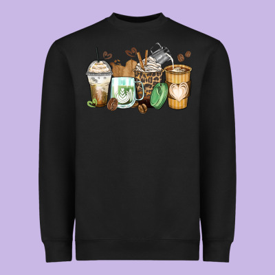 Heavyweight Sweatshirt latte coffee cups