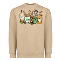 Mushroom latte coffee cups Heavyweight Sweatshirt - Zillion Design Studio