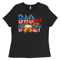 Black bad and boozy usa Ladies Tee - AdoDesignShop
