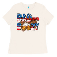 Bone bad and boozy usa Ladies Tee - AdoDesignShop