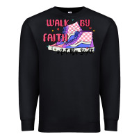 Black walk by faith Premium Sweatshirt - MaliasSmallBusiness