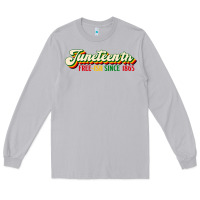 Moon Dust juneteenth free ish since 1865 Long Sleeve Tee - HRA Design Shop