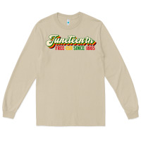Mushroom juneteenth free ish since 1865 Long Sleeve Tee - HRA Design Shop