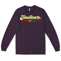 Plum juneteenth free ish since 1865 Long Sleeve Tee - HRA Design Shop