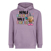 Lavender half baddie half coffee Heavyweight Hoodie - MaliasSmallBusiness