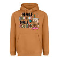 Meerkat half baddie half coffee Heavyweight Hoodie - MaliasSmallBusiness