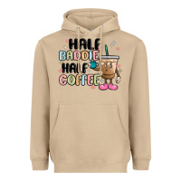 Mushroom half baddie half coffee Heavyweight Hoodie - MaliasSmallBusiness