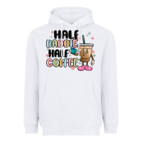 White half baddie half coffee Heavyweight Hoodie - MaliasSmallBusiness