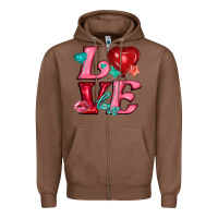 Chestnut love with balloons Zipper Hoodie - AdoDesignShop