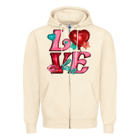 Sandshell love with balloons Zipper Hoodie - AdoDesignShop