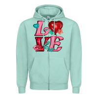 Seafoam love with balloons Zipper Hoodie - AdoDesignShop