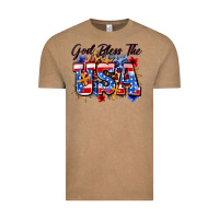 Vintage Coffee god bless the usa Vintage Tee - Zillion Design Studio