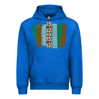 Cobalt Western Farm Life Cowhide Brush Strokes Urban Hoodie - Bettercallsaul