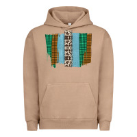 Pigment Burro Western Farm Life Cowhide Brush Strokes Urban Hoodie - Bettercallsaul