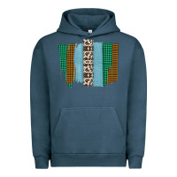 Pigment Midnight Navy Western Farm Life Cowhide Brush Strokes Urban Hoodie - Bettercallsaul